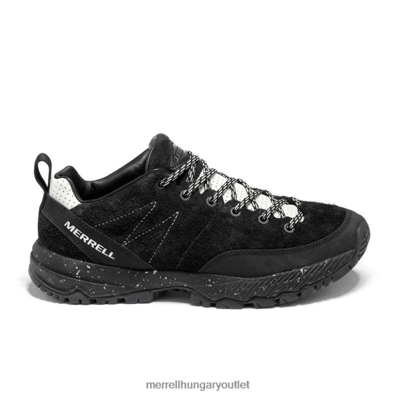 férfiak Merrell fekete mqm ász bőr cipő H06N0795