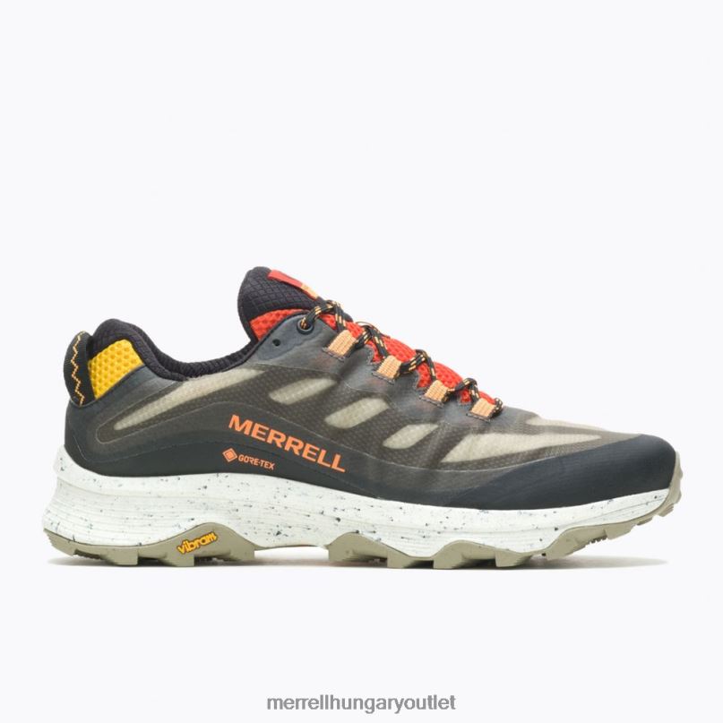 férfiak Merrell fekete/multi moab sebesség gore-tex cipő H06N024