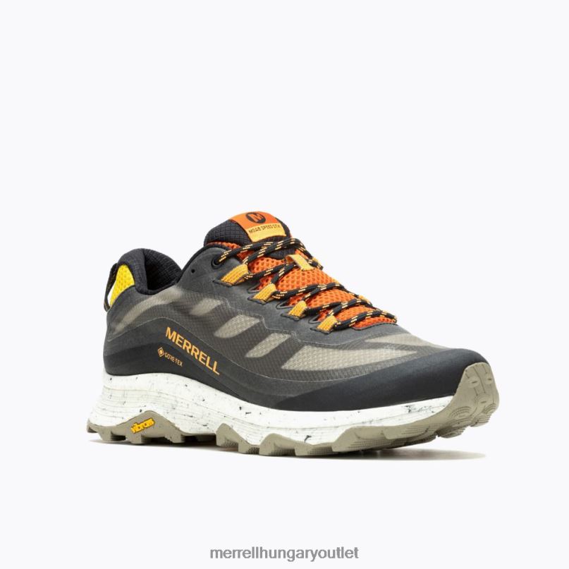 férfiak Merrell fekete/multi moab sebesség gore-tex cipő H06N024