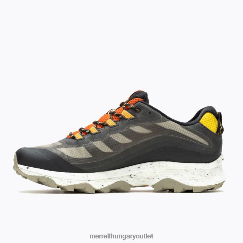 férfiak Merrell fekete/multi moab sebesség gore-tex cipő H06N024