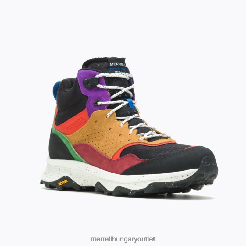 férfiak Merrell fekete multi sebesség solo mid vízálló cipő H06N039