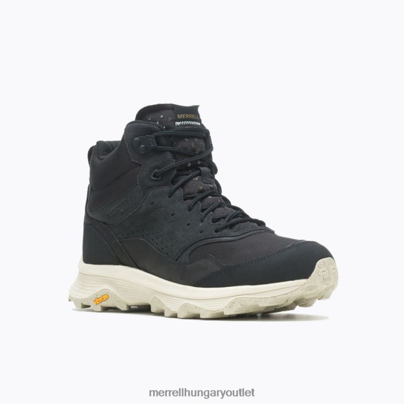 férfiak Merrell fekete sebesség solo mid vízálló cipő H06N037