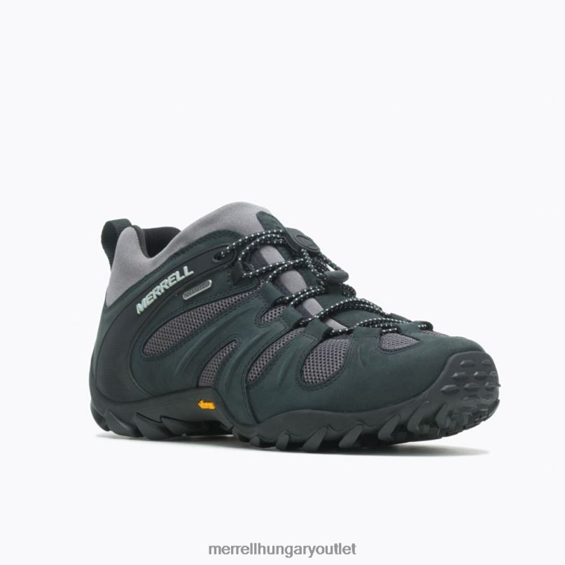 férfiak Merrell fekete/szürke chameleon 8 stretch vízálló cipő H06N0182