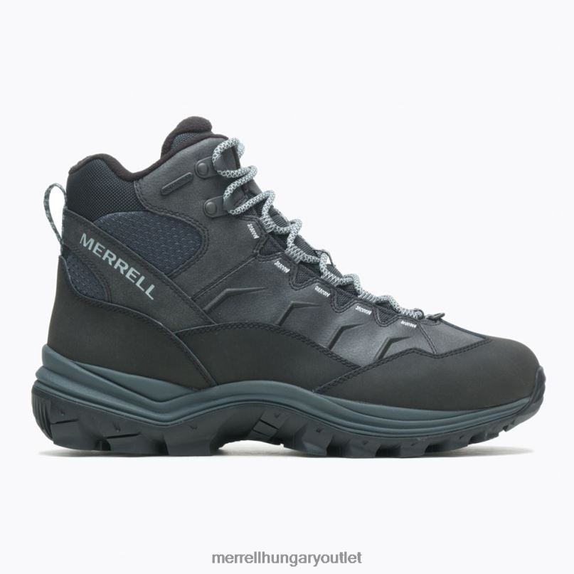 férfiak Merrell fekete thermo chill mid vízálló széles szélesség cipő H06N0709