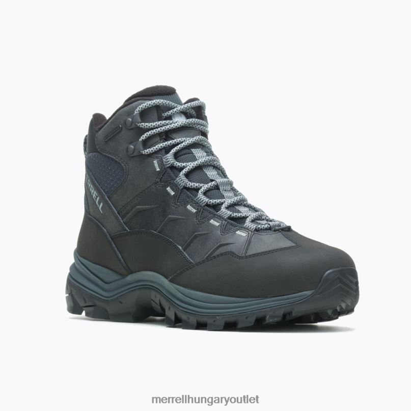 férfiak Merrell fekete thermo chill mid vízálló széles szélesség cipő H06N0709