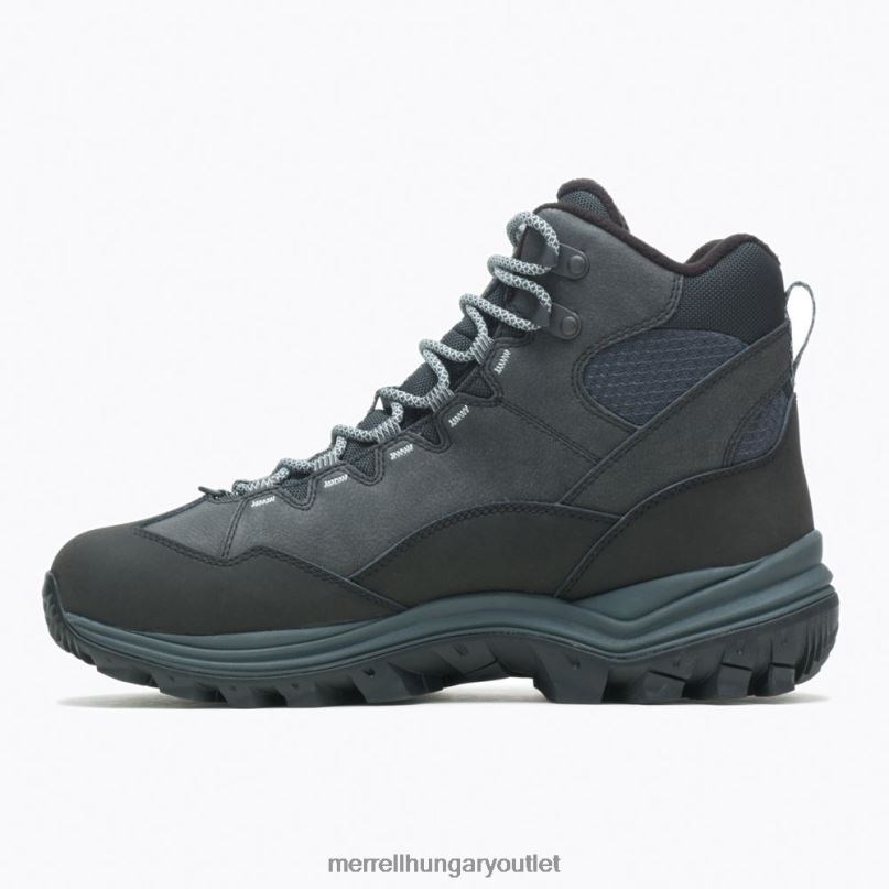 férfiak Merrell fekete thermo chill mid vízálló széles szélesség cipő H06N0709