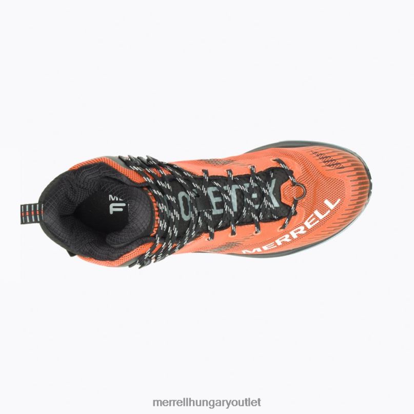 férfiak Merrell narancs szélhámos természetjáró középső gore-tex cipő H06N035