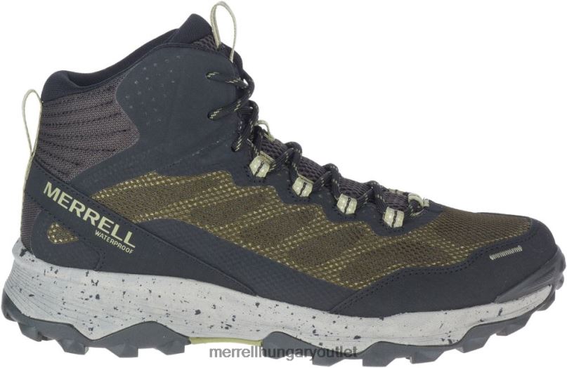 férfiak Merrell olajbogyó speed strike mid vízálló cipő H06N0780