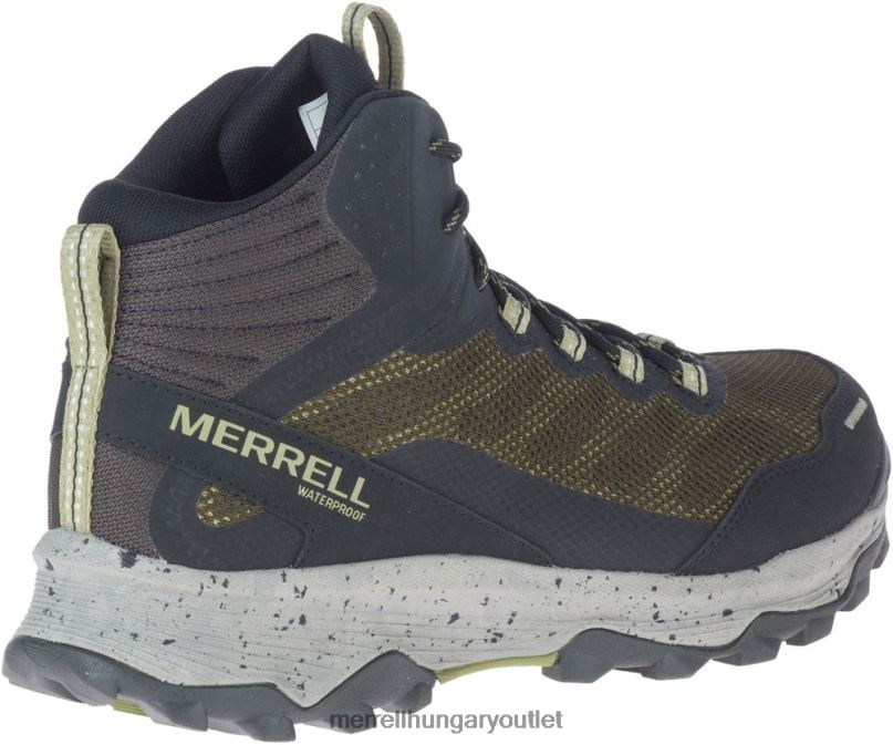 férfiak Merrell olajbogyó speed strike mid vízálló cipő H06N0780