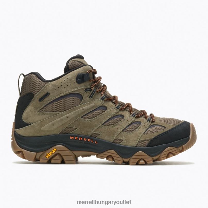 férfiak Merrell oliva/gumi moab 3 mid vízálló cipő H06N0128