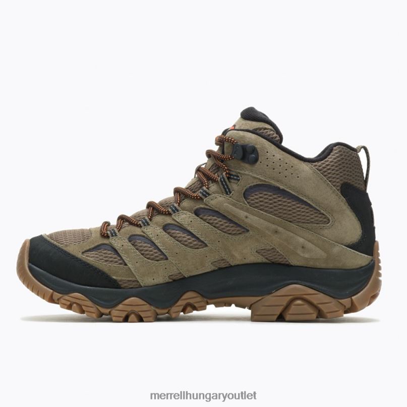 férfiak Merrell oliva/gumi moab 3 mid vízálló cipő H06N0128