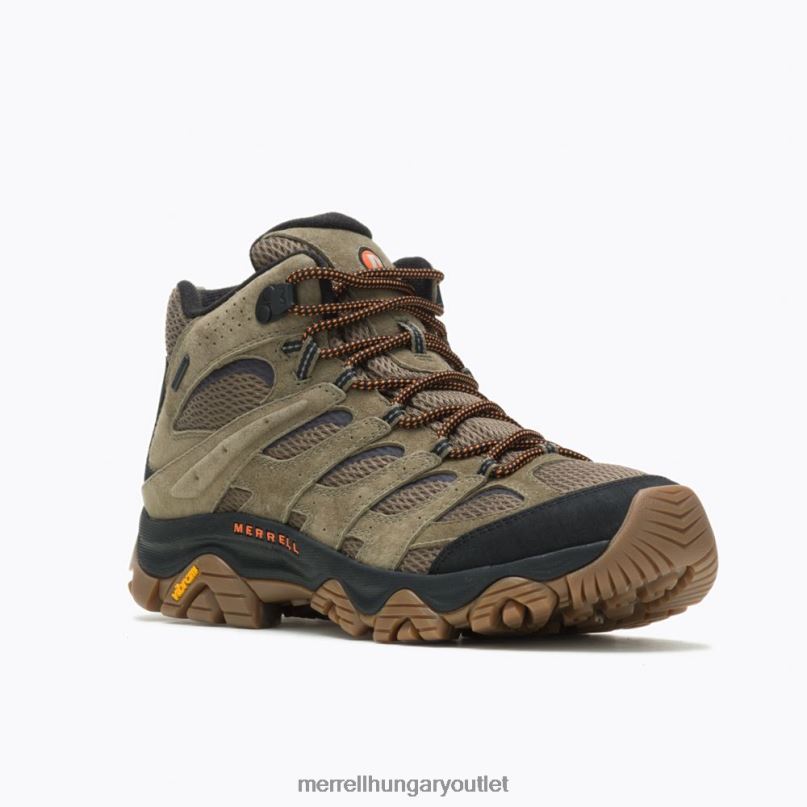 férfiak Merrell oliva/gumi moab 3 mid vízálló széles szélesség cipő H06N0218