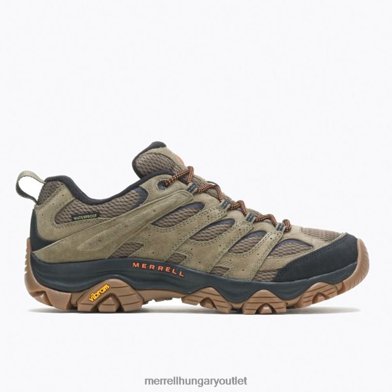férfiak Merrell oliva/gumi moab 3 vízálló cipő H06N076