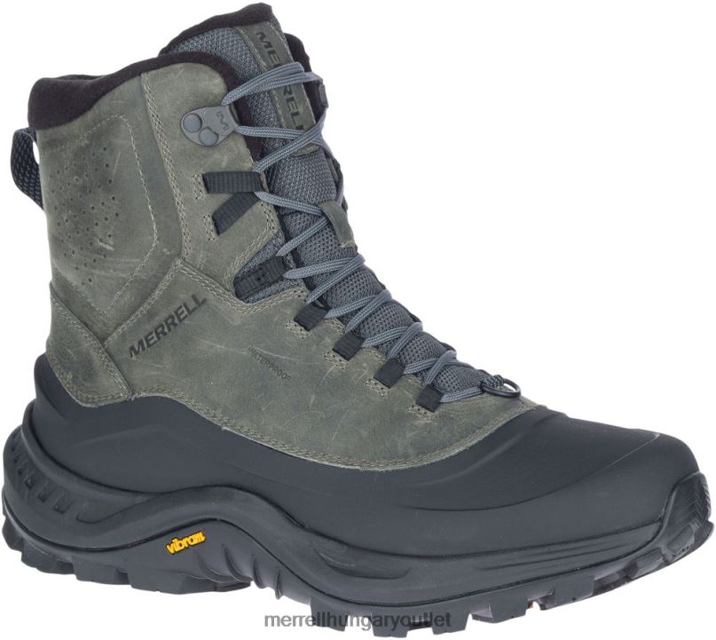 férfiak Merrell szürke thermo overlook 2 mid vízálló cipő H06N0707