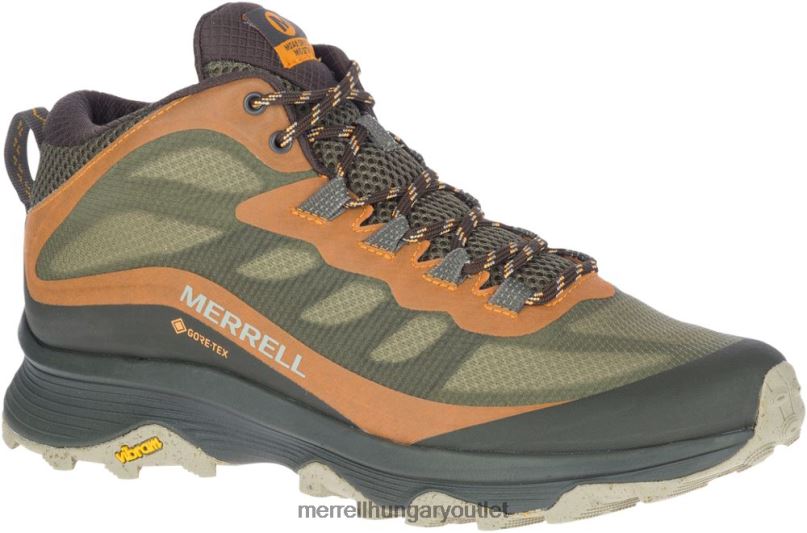 férfiak Merrell zuzmó moab sebesség közepes gore-tex széles szélesség cipő H06N0354