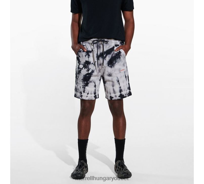 férfiak Merrell fekete nyakkendőfesték cserkész rövid ruhák H06N0762