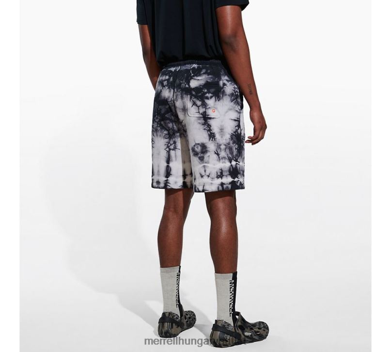 férfiak Merrell fekete nyakkendőfesték cserkész rövid ruhák H06N0762