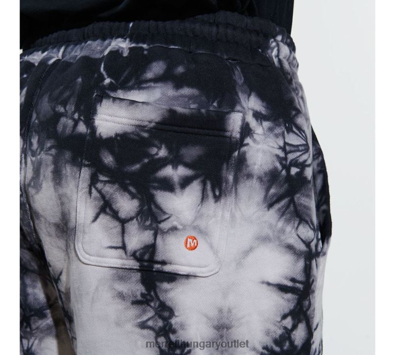 férfiak Merrell fekete nyakkendőfesték cserkész rövid ruhák H06N0762