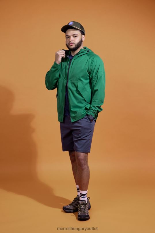 férfiak Merrell bőséges zöld suttogó esőhéj ruhák H06N0167