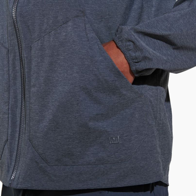 férfiak Merrell fekete hanga alpesi csomagolható esőkagyló ruhák H06N0702