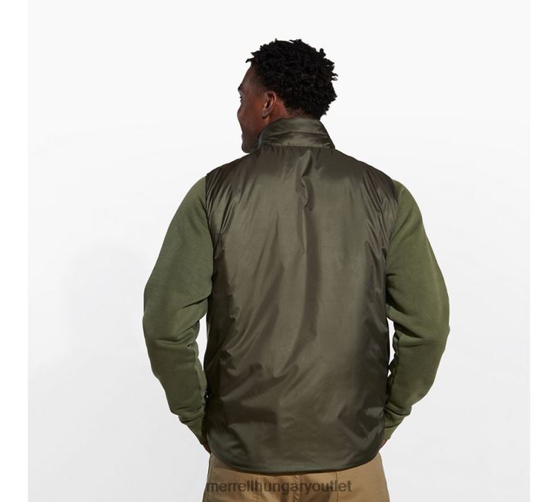 férfiak Merrell poros olajbogyó geotex szigetelt mellény ruhák H06N0590