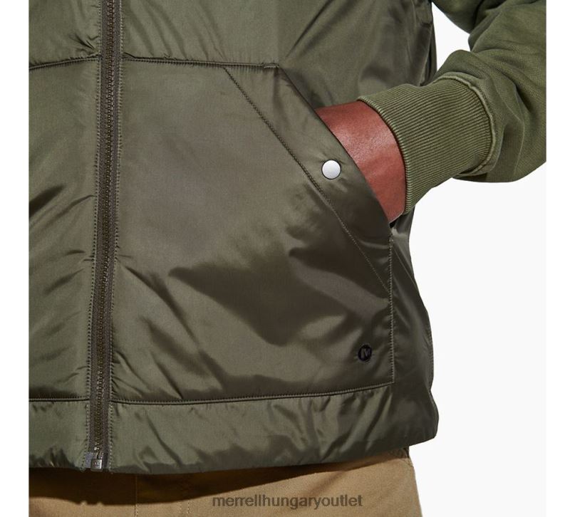 férfiak Merrell poros olajbogyó geotex szigetelt mellény ruhák H06N0590