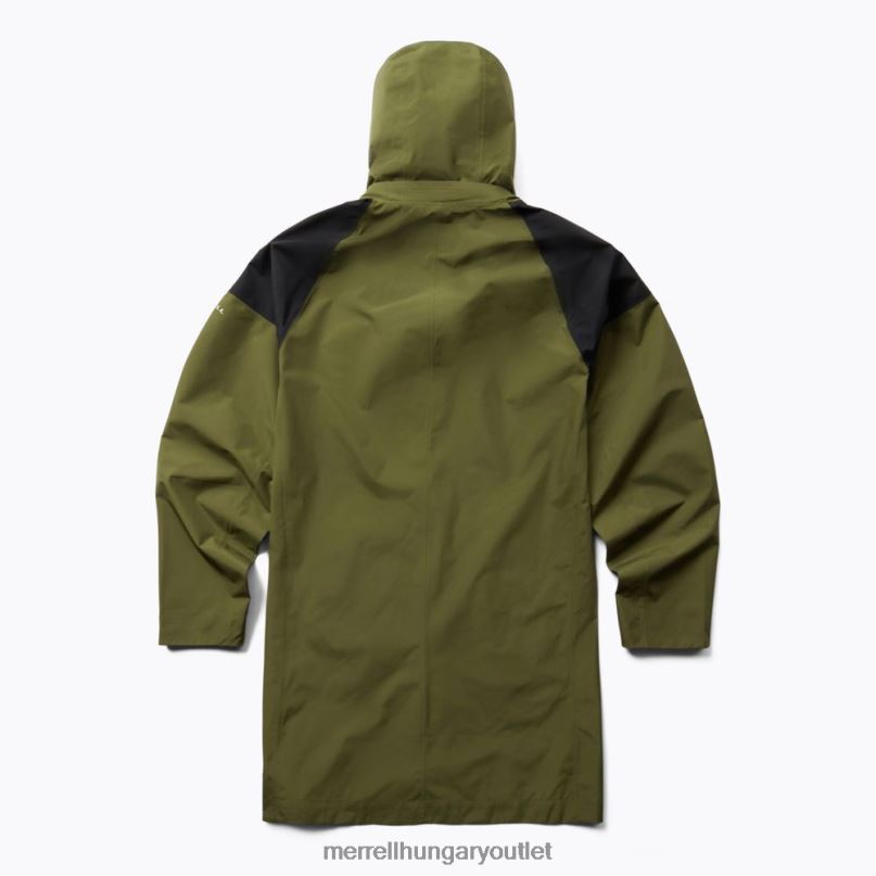 férfiak Merrell poros olajbogyó gore-tex cargo pocket parka ruhák H06N0797
