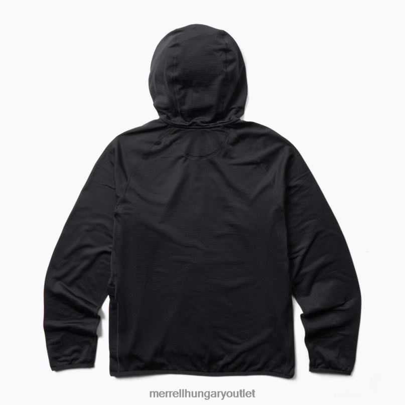 férfiak Merrell fekete geotex teljes cipzáras kapucnis pulcsi ruhák H06N0552