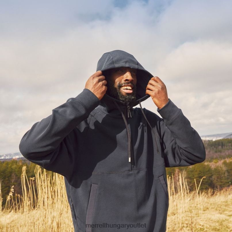 férfiak Merrell fekete lendületes kapucnis ruhák H06N0162