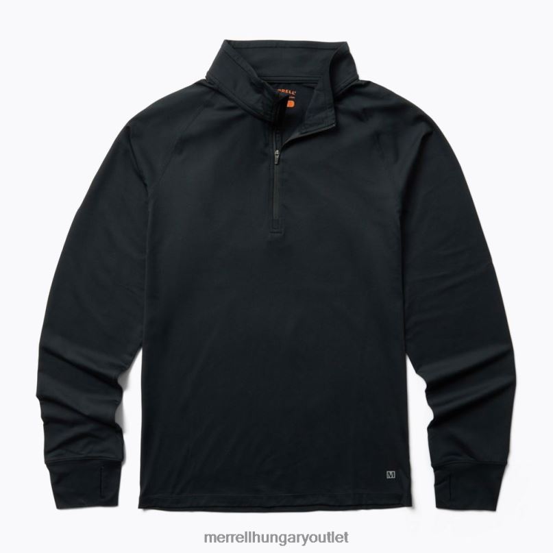 férfiak Merrell fekete nyomvonal futó középréteg ruhák H06N0739