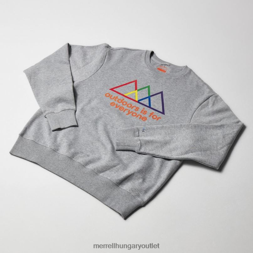 férfiak Merrell hanga szürke A szabadban mindenki számára készült, nyakú pulóver ruhák H06N0748