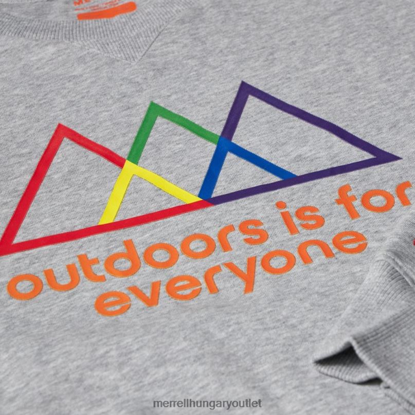 férfiak Merrell hanga szürke A szabadban mindenki számára készült, nyakú pulóver ruhák H06N0748