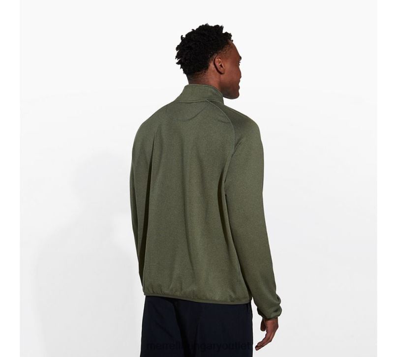 férfiak Merrell poros olajbogyó hanga geotex 1/4 cipzár ruhák H06N0415