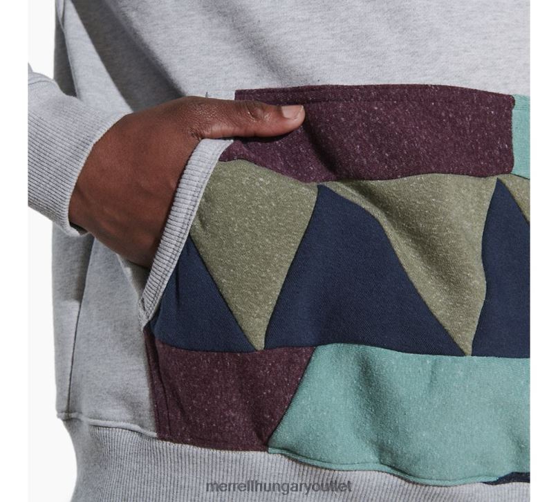 férfiak Merrell szürke hanga ócska pulóver kapucnis ruhák H06N0557