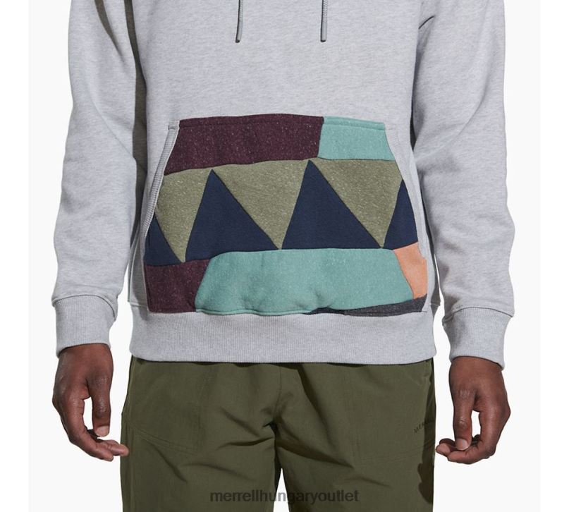 férfiak Merrell szürke hanga ócska pulóver kapucnis ruhák H06N0557