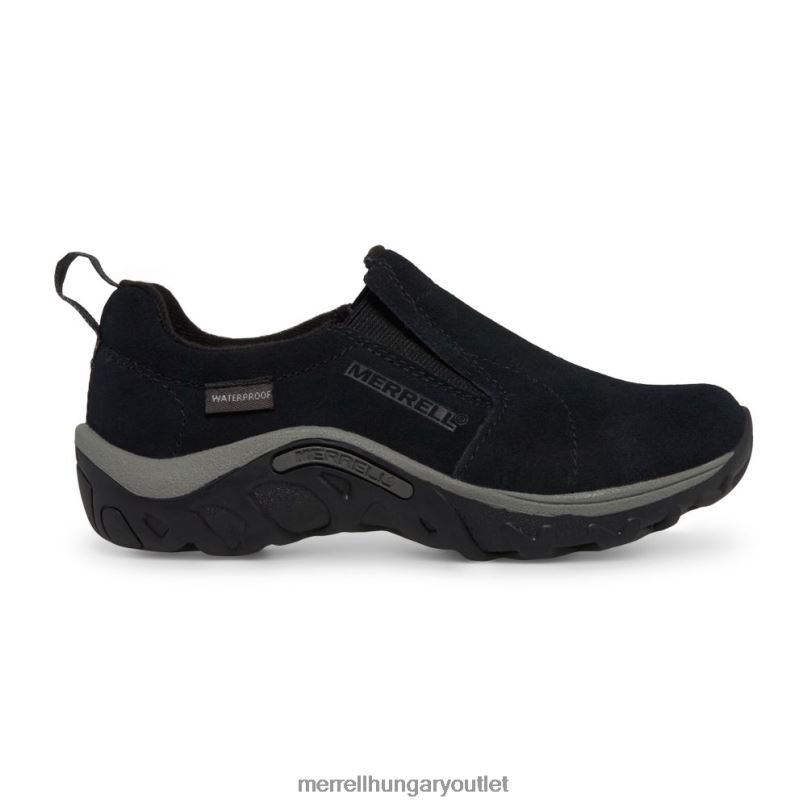 gyerekek Merrell fekete jungle moc fagyos vízálló cipő H06N01491
