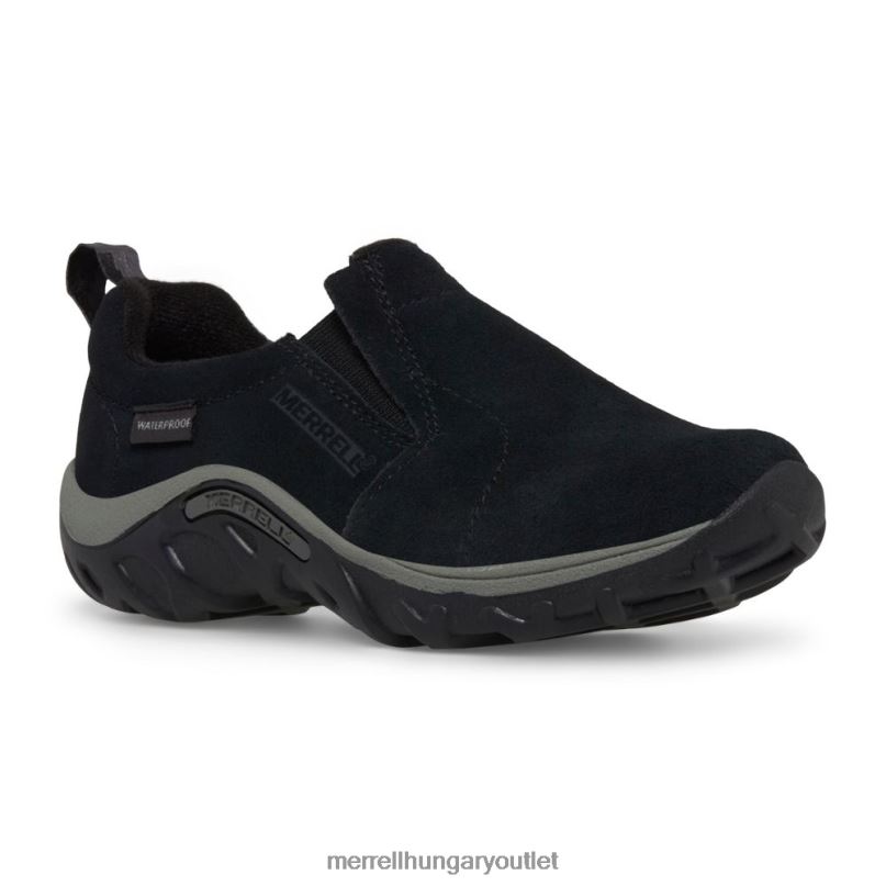 gyerekek Merrell fekete jungle moc fagyos vízálló cipő H06N01491