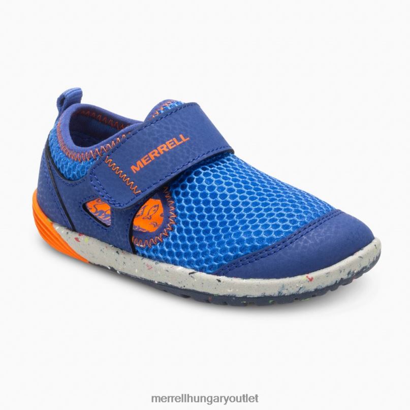 gyerekek Merrell kék/narancs csupasz lépések vízi tornacipő cipő H06N01396