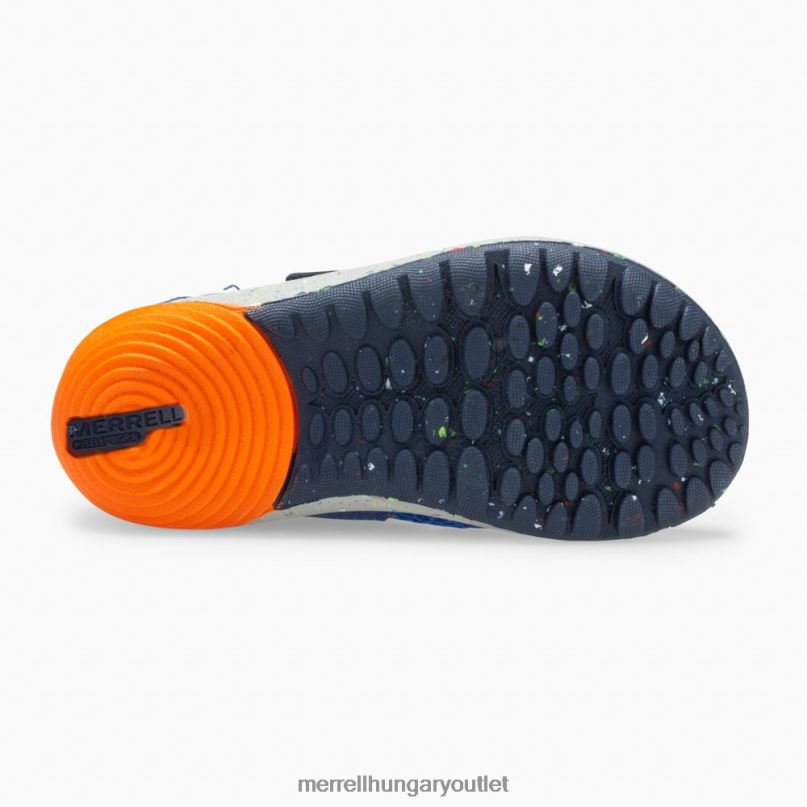 gyerekek Merrell kék/narancs csupasz lépések vízi tornacipő cipő H06N01396