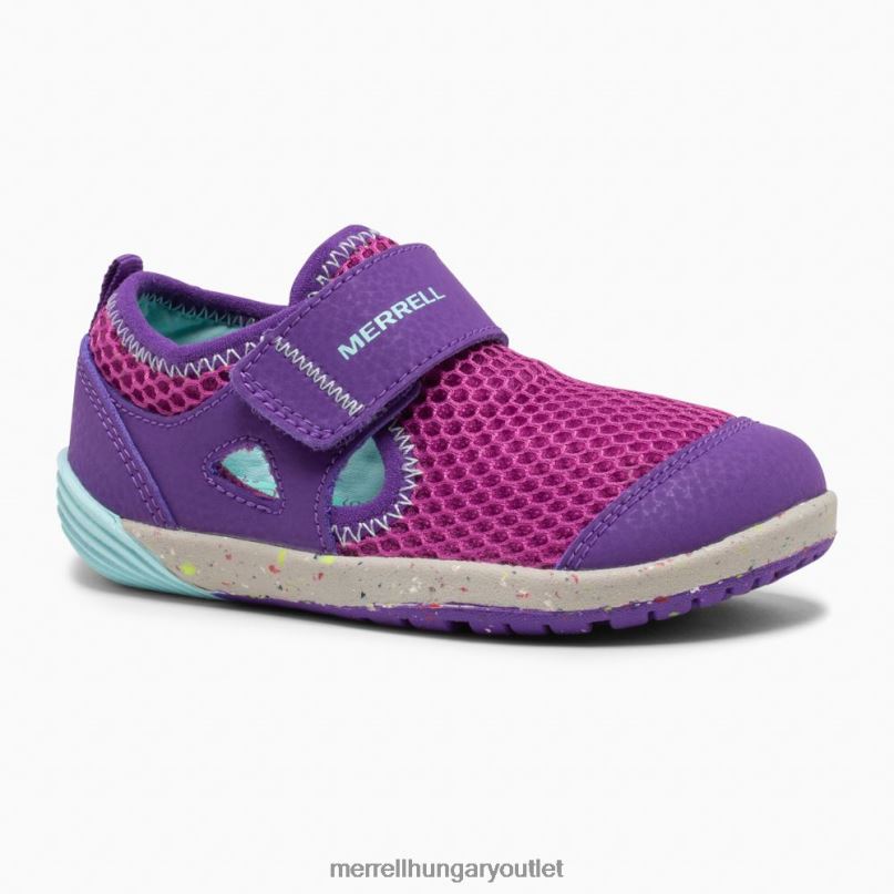 gyerekek Merrell lila/türkiz csupasz lépések vízi tornacipő cipő H06N01395