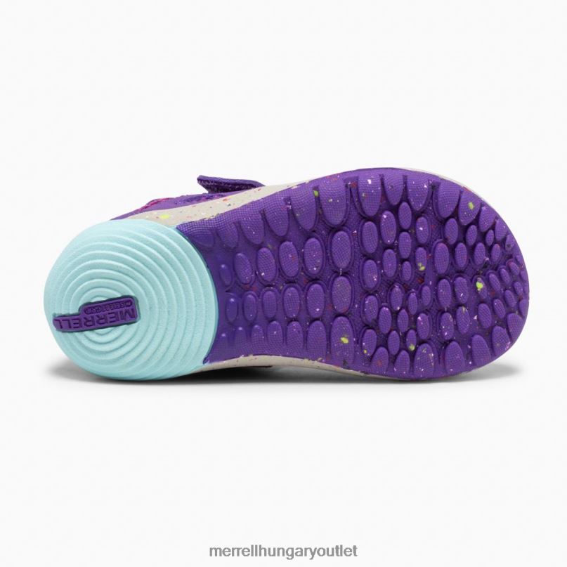 gyerekek Merrell lila/türkiz csupasz lépések vízi tornacipő cipő H06N01395
