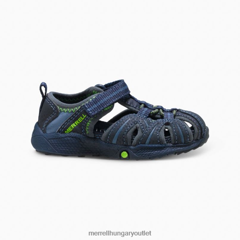 gyerekek Merrell sötétkék/zöld hidro jr. szandál cipő H06N01407