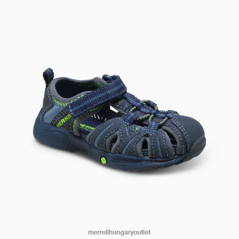gyerekek Merrell sötétkék/zöld hidro jr. szandál cipő H06N01407