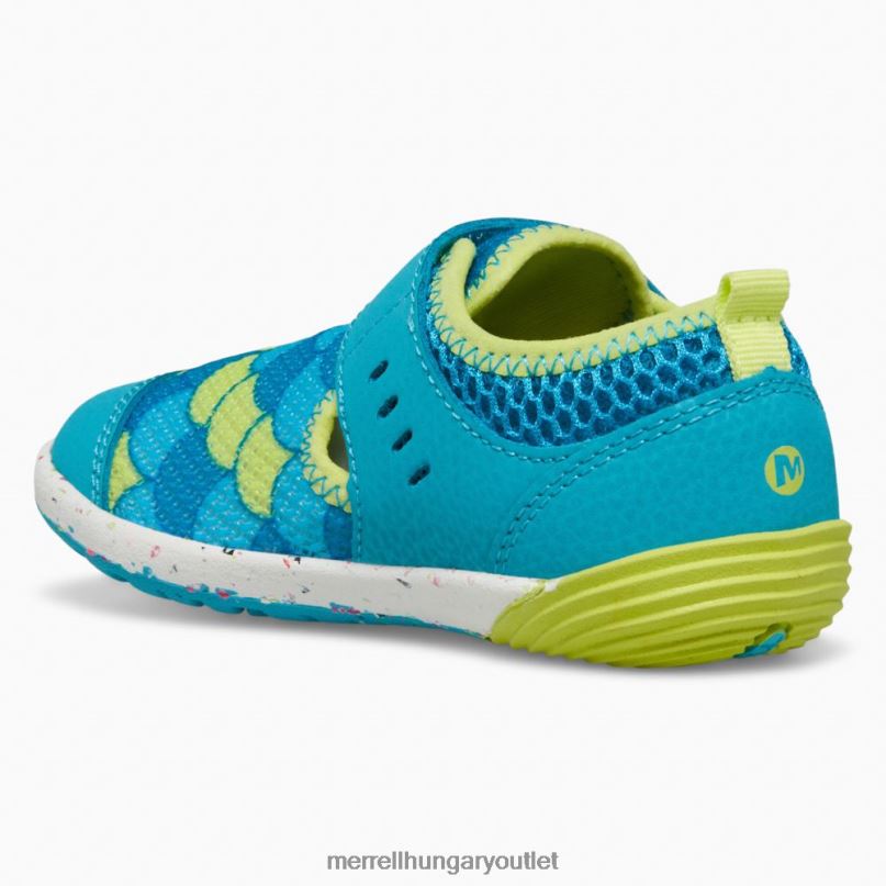 gyerekek Merrell türkiz/lime csupasz lépések vízi tornacipő cipő H06N01394