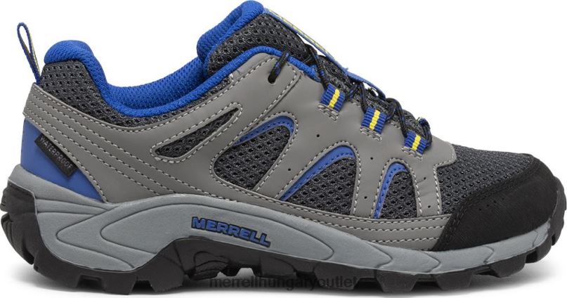 gyerekek Merrell faszén oakcreek alacsony csipke vízálló tornacipő cipő H06N01450