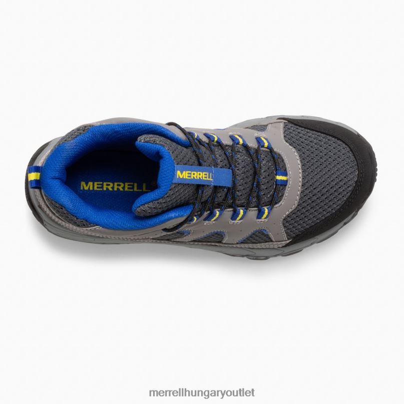 gyerekek Merrell faszén oakcreek középső csipke vízálló csizma cipő H06N01446