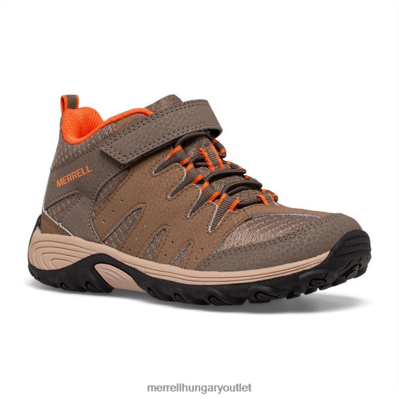 gyerekek Merrell fegyverfüst/agyag outback mid 2 boot cipő H06N01452
