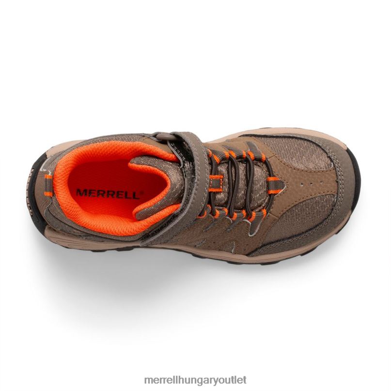 gyerekek Merrell fegyverfüst/agyag outback mid 2 boot cipő H06N01452