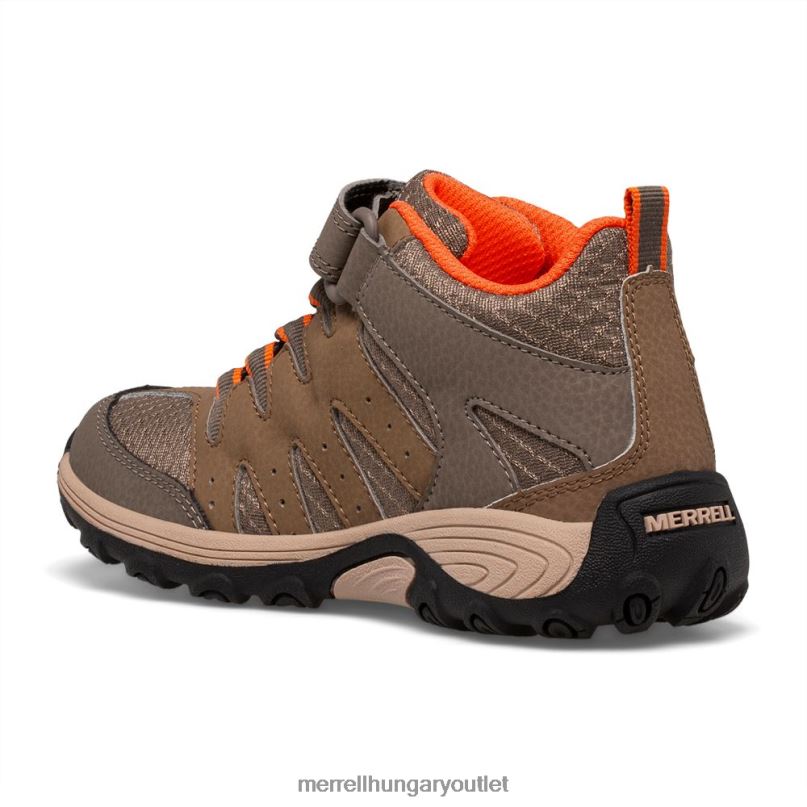 gyerekek Merrell fegyverfüst/agyag outback mid 2 boot cipő H06N01452