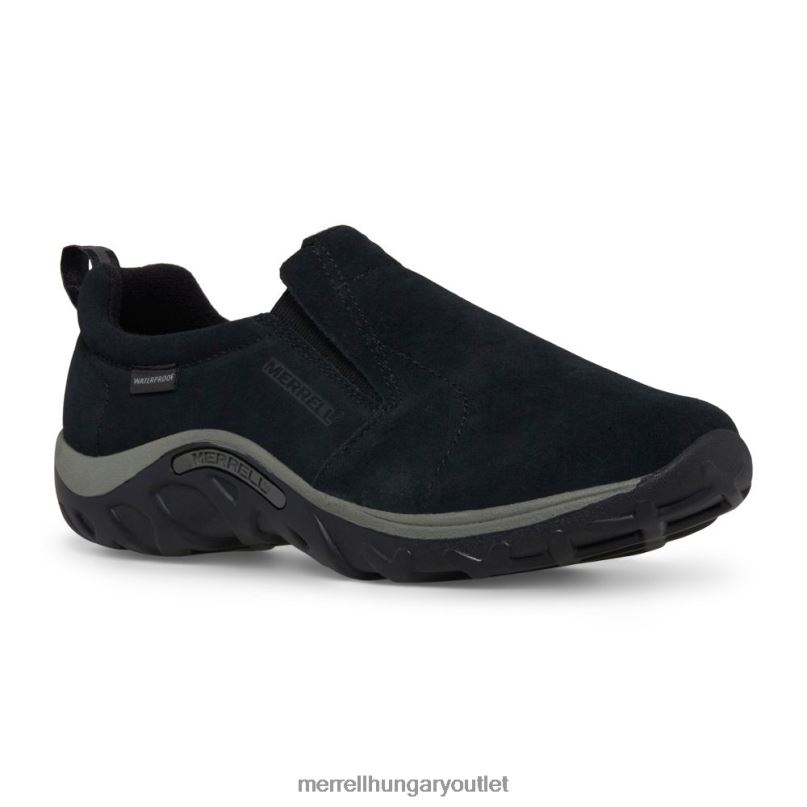 gyerekek Merrell fekete jungle moc fagyos vízálló cipő H06N01426